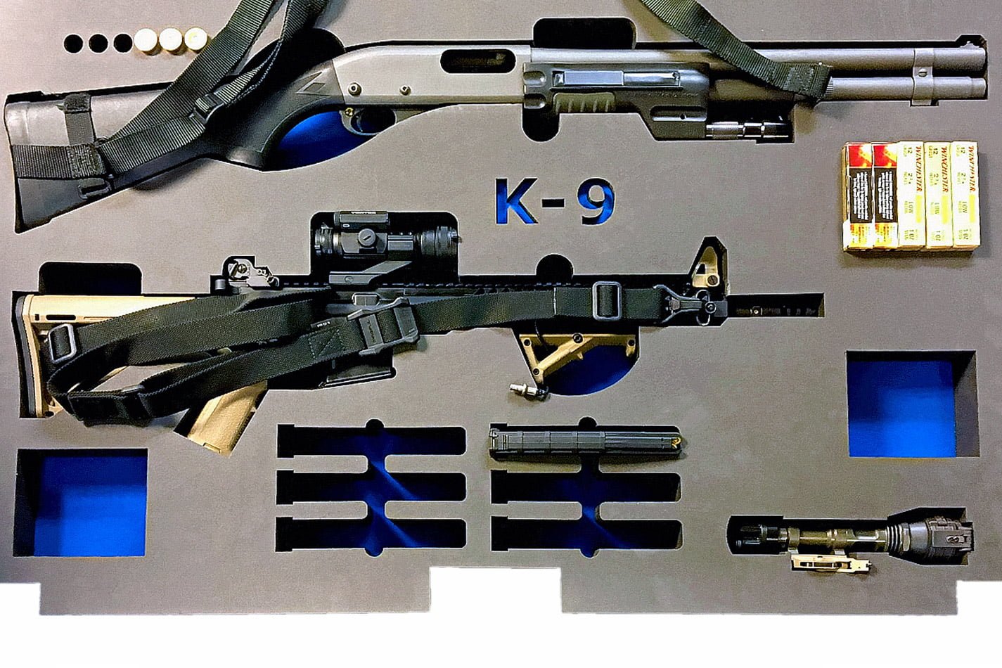 ALTEX Packaging cross linked polyethylene police case insert